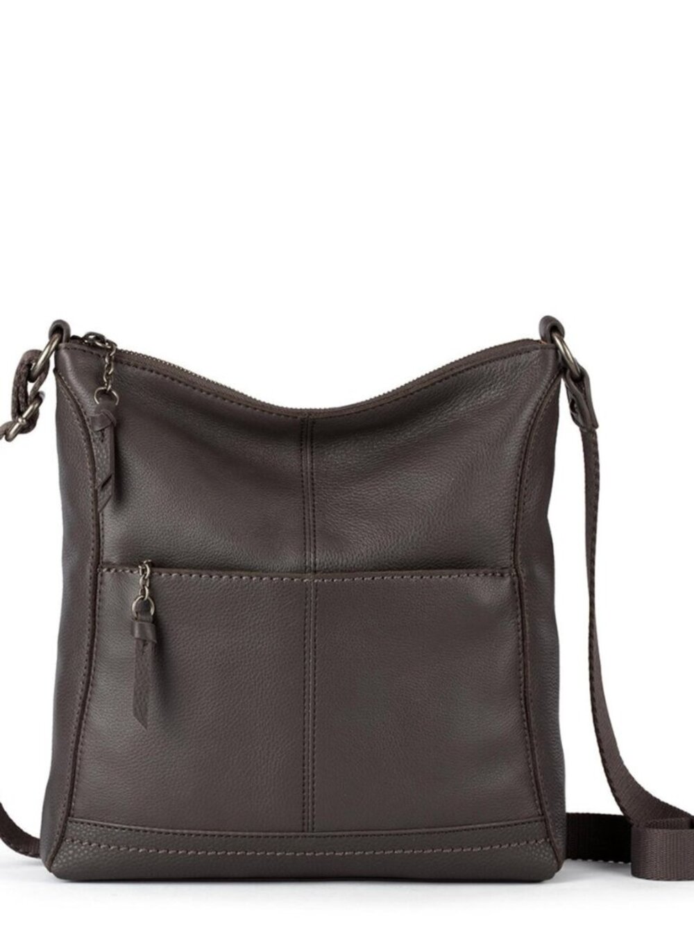Lucia Leather Crossbody Purse, Zipper Closure with Adjustable Strap